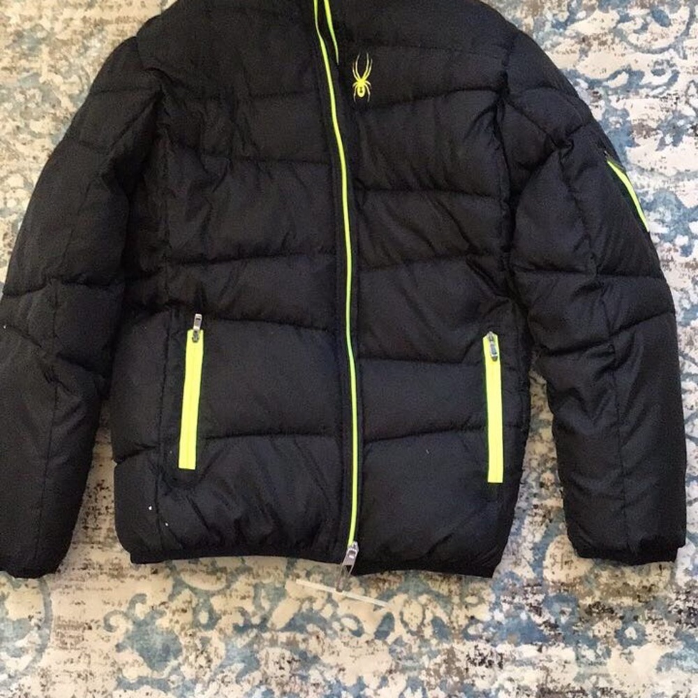 Black+Neon kids L Spyder jacket